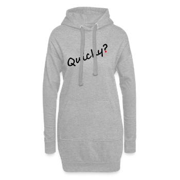 Sexe rapide - Sweat-shirt à capuche long Femme - gris chiné - Devant