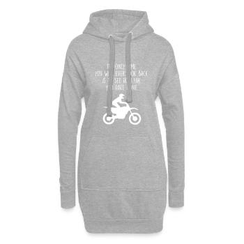 Motocross seul temps motocross - Sweat-shirt à capuche long Femme - gris chiné - Devant