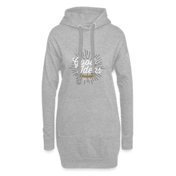 JOB: Gute Ideen - so gut wie neu / Geschenk - Hoodie-Kleid - Grau meliert - Vorne