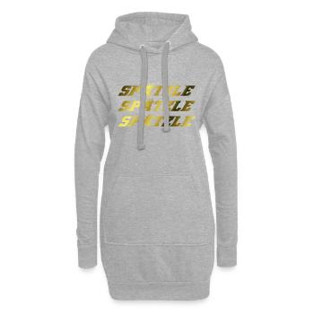 Ländle Schwaben Spätzle Schwabenland Idée cadeau - Sweat-shirt à capuche long Femme - gris chiné - Devant