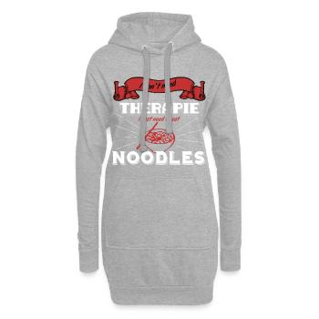 Noodles nouilles - Sweat-shirt à capuche long Femme - gris chiné - Devant