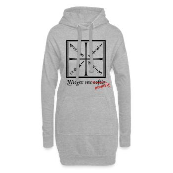 HEMA - Meyer me softly - simpel, für Helles - Hoodie-Kleid - Grau meliert - Vorne