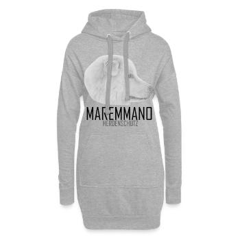 MAREMMANO ABRUZZESE - Protection du troupeau - Sweat-shirt à capuche long Femme - gris chiné - Devant