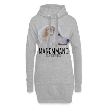 MAREMMANO ABRUZZESE - Guardian dog - Sweat-shirt à capuche long Femme - gris chiné - Devant
