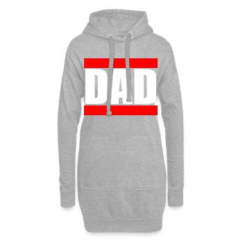 Dad Papa Vater Bester Papa Geschenk Weihnachten - Hoodie-Kleid - Grau meliert - Vorne