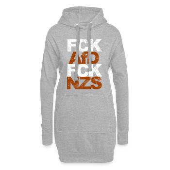 FCK AFD FCK NZS - Hoodie-Kleid - Grau meliert - Vorne