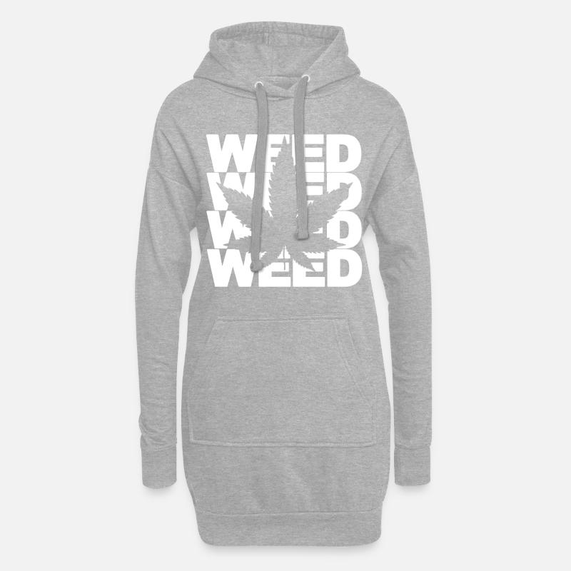 WEED - Hoodie-Kleid - Grau meliert