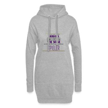 Master DM RPG Pen and Paper D20 Fantasy Gift - Hoodie Dress - heather grey - Front