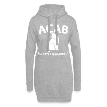 ACAB 1312 - Hoodie-Kleid - Grau meliert - Vorne