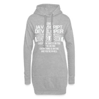 Profession Computer Geeks Funny Gift - Hoodie Dress - heather grey - Front