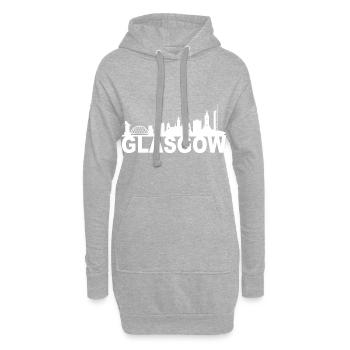 Glasgow Schottland Skyline Geschenk Idee UK - Hoodie-Kleid - Grau meliert - Vorne