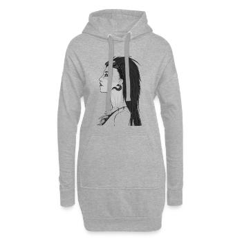 Apocalyptica Grafikbild Geschenkidee Schwarz-grau - Hoodie-Kleid - Grau meliert - Vorne