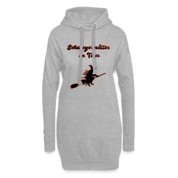 Schwiegermutter on Tour - Hoodie-Kleid - Grau meliert - Vorne