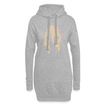 Sparta King Leonidas Xerxes - Sweat-shirt à capuche long Femme - gris chiné - Devant