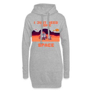 Astronaute espace vol spatial espace fusée cadeau - Sweat-shirt à capuche long Femme - gris chiné - Devant