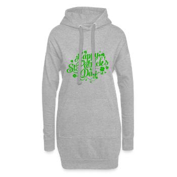 St. Patrick's Day Green Irleand Ireland chance irlandaise - Sweat-shirt à capuche long Femme - gris chiné - Devant