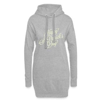 St. Patricks Day Green Irish Irland Lucky Happy - Hoodie-Kleid - Grau meliert - Vorne