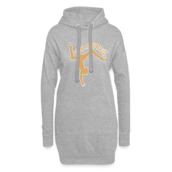 gymnastics turnen - Hoodie-Kleid - Grau meliert - Vorne