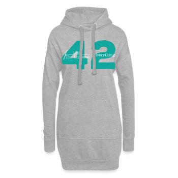 Universum 42 Die Antwort auf das Leben Cooles - Hoodie-Kleid - Grau meliert - Vorne
