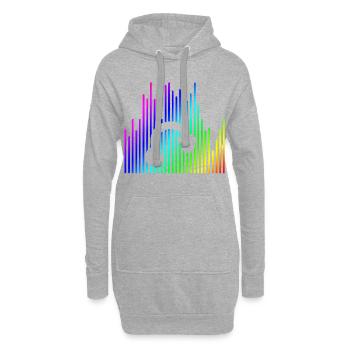 EQUALIZER and Headphones EQUALIZER and Kopfhörer - - Hoodie-Kleid - Grau meliert - Vorne