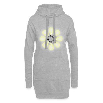 Glühbirnen Elektrizität - Hoodie-Kleid - Grau meliert - Vorne