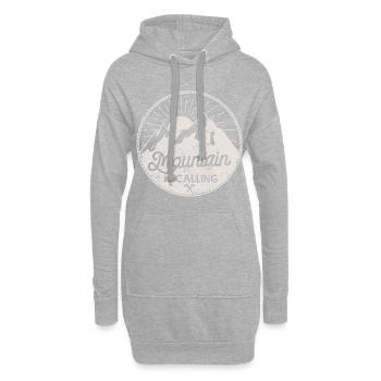 montagnes montagnes en plein air - Sweat-shirt à capuche long Femme - gris chiné - Devant