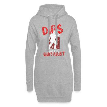 gitarre musiker - Hoodie-Kleid - Grau meliert - Vorne