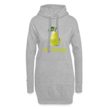 Du Birne - Hoodie-Kleid - Grau meliert - Vorne
