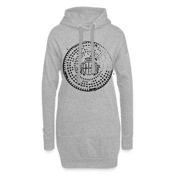 Cochem Wappen Gully Gulli Gullideckel Geschenk - Hoodie-Kleid - Grau meliert - Vorne