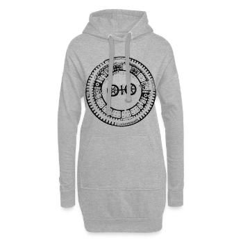 Mainz Roue Égout Gulli Couvercle d’égouts - Sweat-shirt à capuche long Femme - gris chiné - Devant
