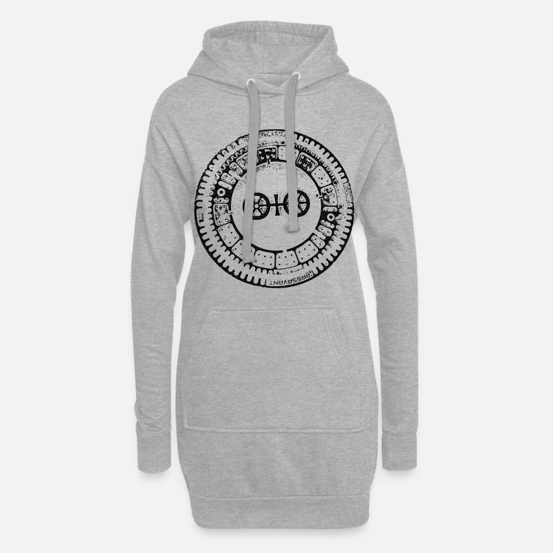 Mainz Rad Gully Gulli Gullideckel Geschenk Schacht - Hoodie-Kleid - Grau meliert
