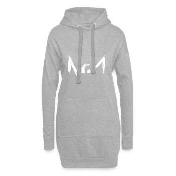 Nummer 1 T-Shirt - Hoodie-Kleid - Grau meliert - Vorne