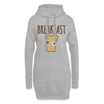 FRÜHSTÜCK breakfast - Hoodie-Kleid - Grau meliert - Vorne