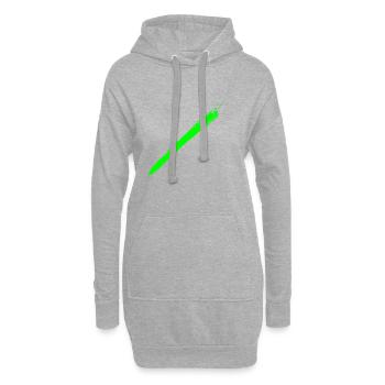 Brush green - Hoodie-Kleid - Grau meliert - Vorne