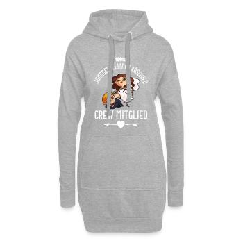 Junggesellinnenabschied Party Crew - Hoodie-Kleid - Grau meliert - Vorne