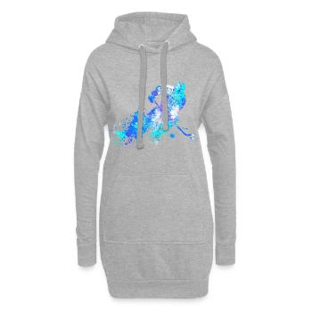 Hockey sur glace Hockey sur glace - Sweat-shirt à capuche long Femme - gris chiné - Devant