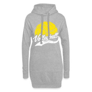 Volleyball Sport - Hoodie-Kleid - Grau meliert - Vorne