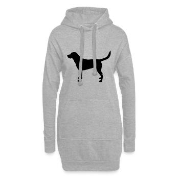 Labrador - Hoodie-Kleid - Grau meliert - Vorne