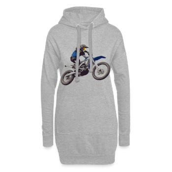 Enduro - Moto Cross Voiture Cadeau - Sweat-shirt à capuche long Femme - gris chiné - Devant