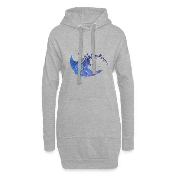 Rochen - Hoodie-Kleid - Grau meliert - Vorne