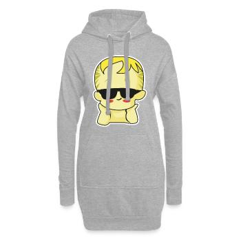 baby sunglasses blond - Hoodie-Kleid - Grau meliert - Vorne