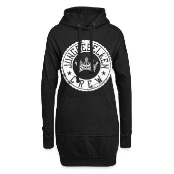 junggesellen crew - Hoodie-Kleid - Schwarz - Vorne