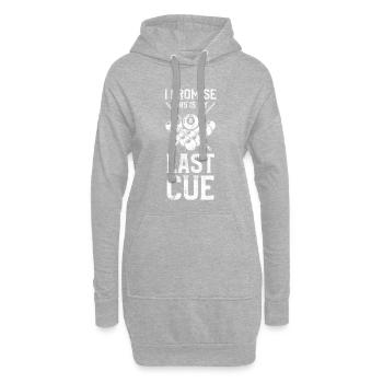 Billiard spruch billiard - Hoodie-Kleid - Grau meliert - Vorne