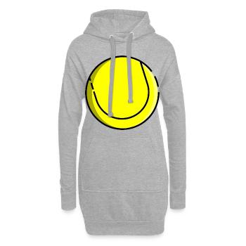 Balle de tennis balle de tennis raquette de tennis - Sweat-shirt à capuche long Femme - gris chiné - Devant