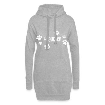 Frauchen Partnerdesign - Hoodie-Kleid - Grau meliert - Vorne