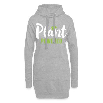 Plantes à base végétalienne délicieux manger légumes Cool - Sweat-shirt à capuche long Femme - gris chiné - Devant