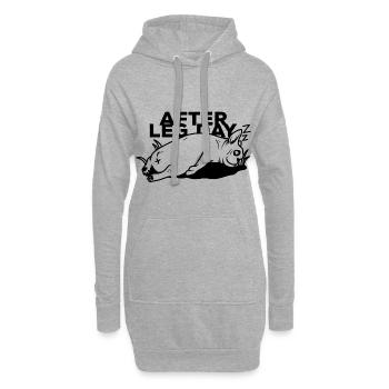 Dog Leg Day Leg Day Tired Sport Noir Drôle - Sweat-shirt à capuche long Femme - gris chiné - Devant
