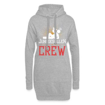 junggesellen crew saufen - Hoodie-Kleid - Grau meliert - Vorne