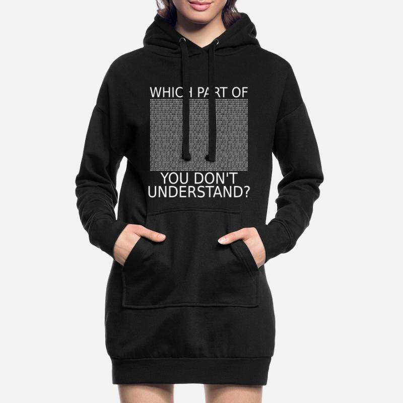 Binärcode | lustig | witzig | Nerd | Programmierer Hoodie-Kleid