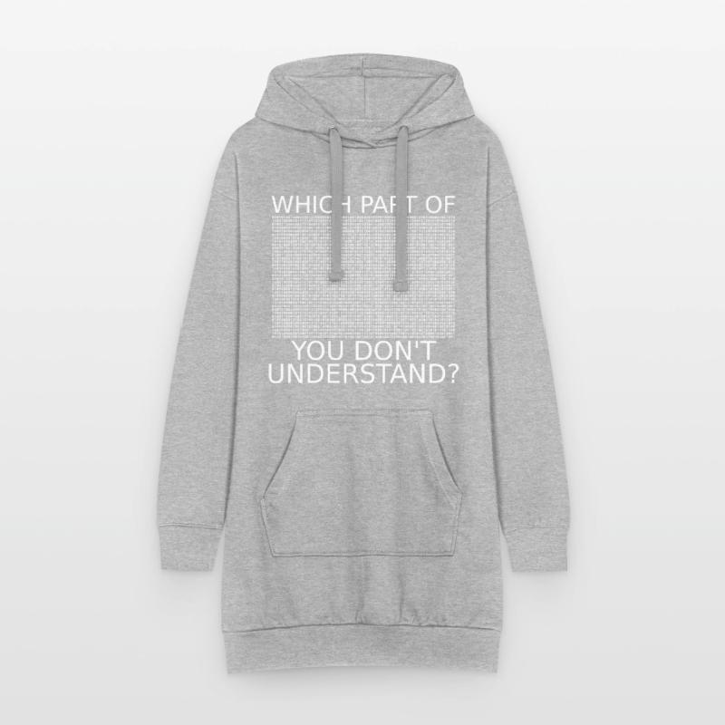 Code binaire | Drôle | | Nerd | Programmeurs Sweat-shirt à capuche long Femme